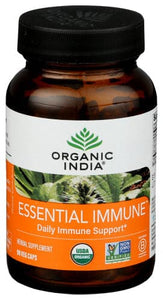 Organic India - Essential Immune, Daily Immune Support - 90 Veg Capsules