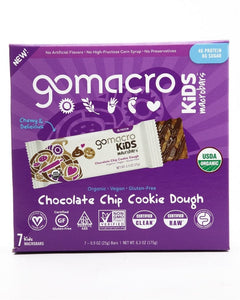 Gomacro Bar chocolate olate Chip Cookie Dough, 6.3 oz | Pack of 7