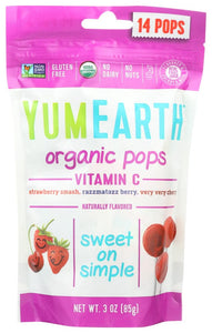 Yum Earth Organic Vitamin C Pops Assorted 3 Oz | Pack of 6