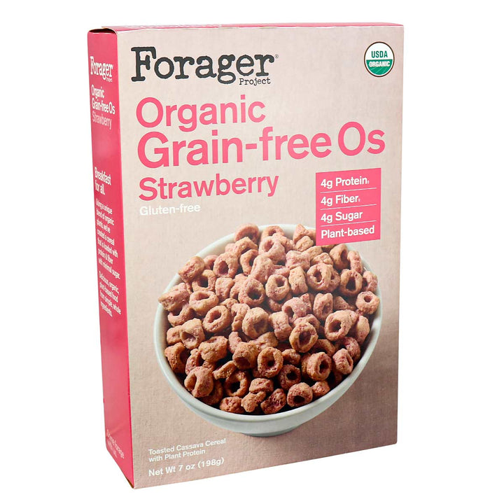 Forager Project Organic Grain-Free Os Strawberry, 198g
 | Pack of 8 - PlantX US
