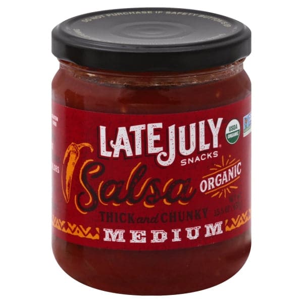 Late July Snacks Organic Medium Salsa 15oz
 | Pack of 12 - PlantX US
