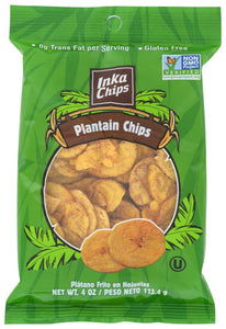 Inka Crops Roasted Plantain Chips, 4 oz | Pack of 12