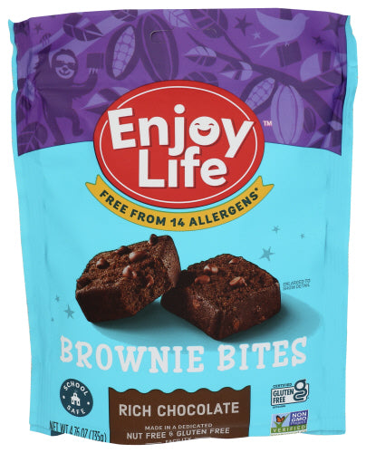 Enjoy Life - Gluten-Free Brownie Bites, 4.76oz | Assorted Flavors - PlantX US