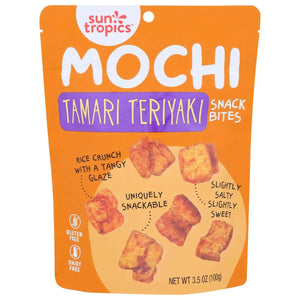 Sun Tropics Mochi Snack Bites Tamari Teriyaki 3.5 Oz
 | Pack of 12