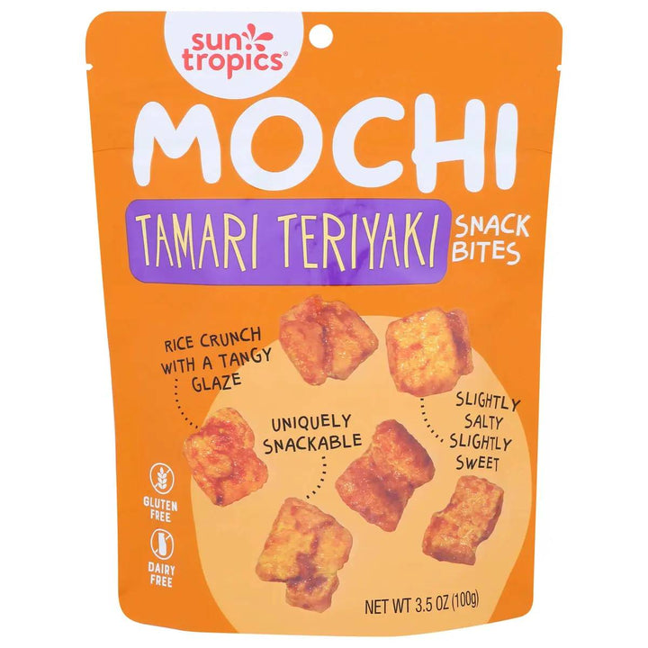 Sun Tropics Mochi Snack Bites Tamari Teriyaki 3.5 Oz
 | Pack of 12 - PlantX US