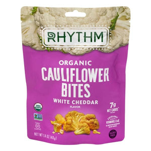 Rhythm Superfoods - Organic Cauliflower Bites White Cheddar - 1.4 oz