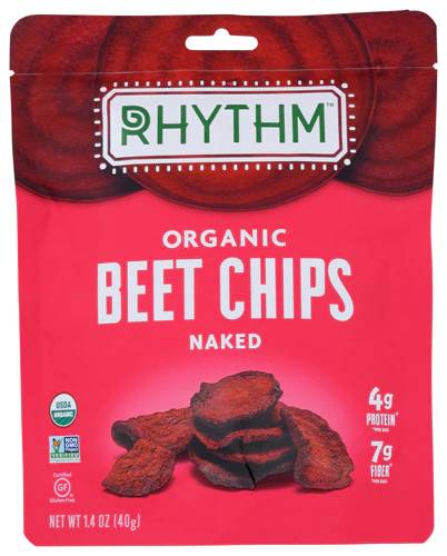 Rhythm Superfoods Naked Beet Chips, 1.4 oz
 | Pack of 12 - PlantX US