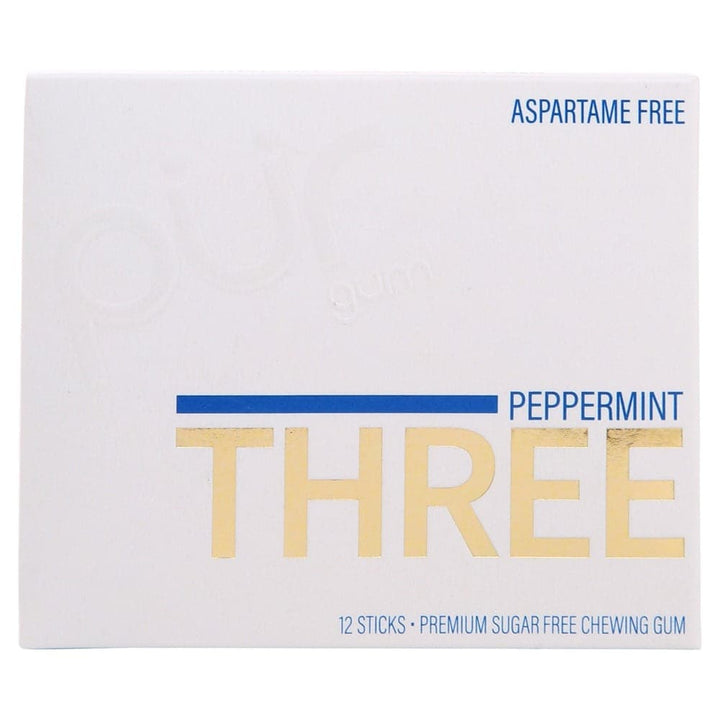 Pur Gum Peppermint, 12 pieces. | Pack of 10 - PlantX US