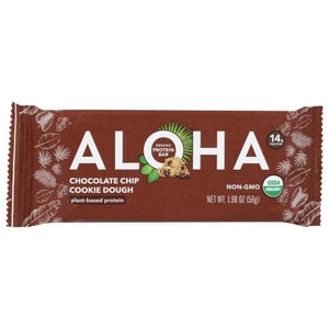 Aloha Protein Bar Chocolate Chip Cookie Dough, 1.9 oz
 | Pack of 12