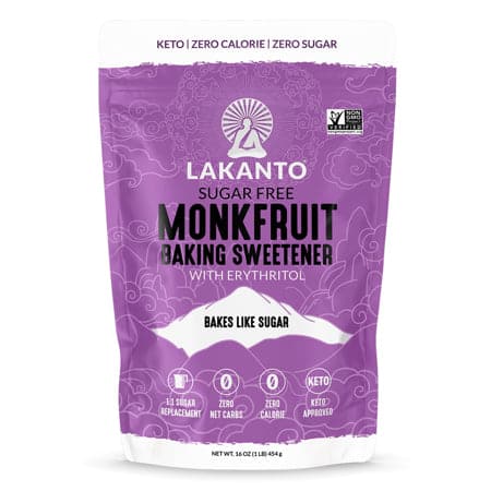 Lakanto Monkfruit Baking Sweetener with Erythritol (Sugar Free) - 16 Oz
 | Pack of 8 - PlantX US