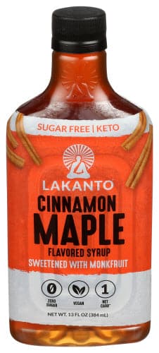 Lakanto, Cinnamon Maple Flavored Syrup, 13 oz 
 | Pack of 8 - PlantX US