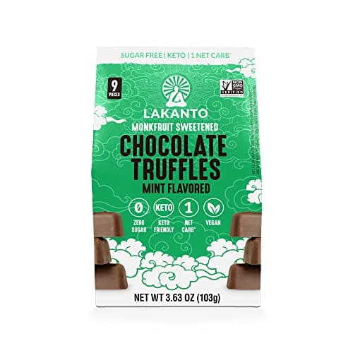 LAKANTO Truffles Chocalate Mint Flavor, 3.63 oz
 | Pack of 10 - PlantX US