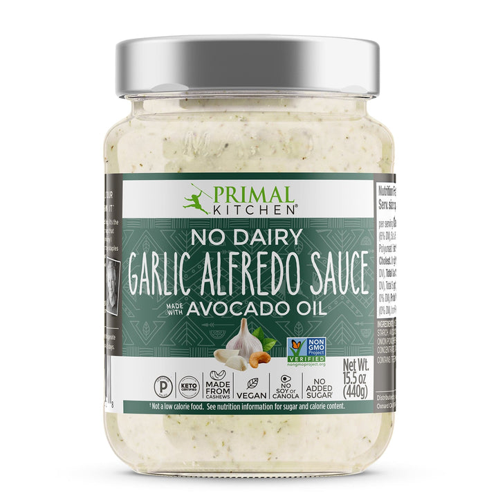 Primal Kitchen No Dairy Garlic Alfredo Sauce 15.5 Oz
 | Pack of 6 - PlantX US