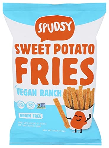 Spudsy Vegan Ranch Sweet Potato Fries, 4 OZ
 | Pack of 12 - PlantX US