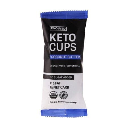 Evolved - Chocolate Keto Cups Pack Coconut Butter - 2 Pack | Pack of 9 - PlantX US