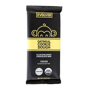 Evolved Chocolate Bar  - Oatmeal Cookie Dough, 2.5 oz | Pack of 8