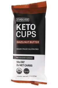 Evolved - Chocolate Keto Cups Pack Hazelnut Butter - 2 Pack

 | Pack of 9