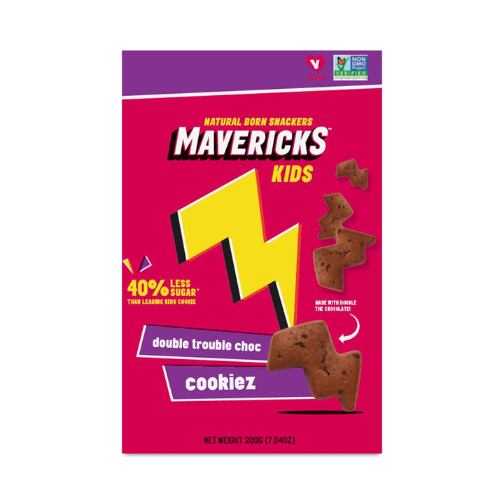 Mavericks Kids Double Trouble Chocolate Cookies, 7.04 OZ | Pack of 8 - PlantX US
