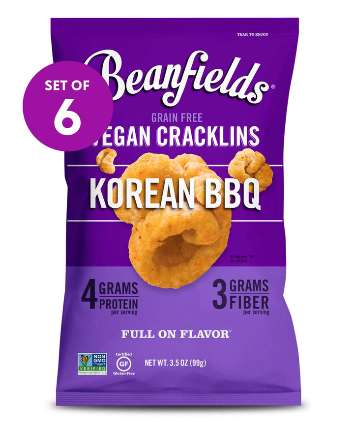 Beanfields - Cracklins Korean Bbq, 3.5 oz | Pack of 6 - PlantX US