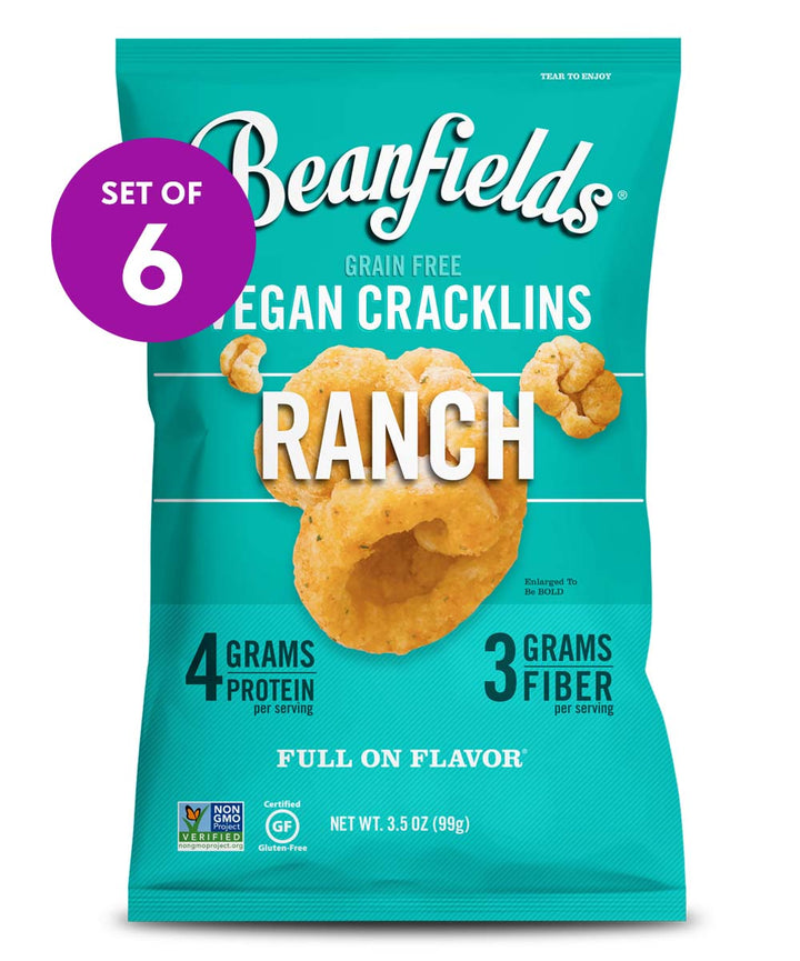 Beanfields Cracklins Ranch, 3.5 oz
 | Pack of 6 - PlantX US