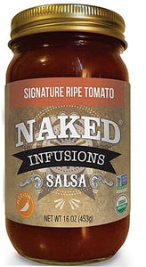 Naked Infusions - Signature Ripe Tomato Medium Salsa, 16 oz | Pack of 6
