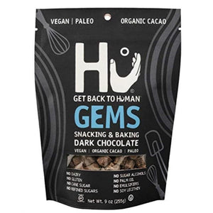 Hu Snacking & Baking Chocolate Dark Snack Gems, 9 oz | Pack of 6