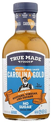 True Made Foods Carolina Gold Style BBQ Sauce, 18 oz
 | Pack of 6 - PlantX US