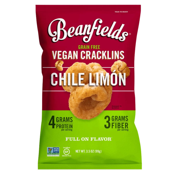 Beanfields Cracklins Chile & Lime, 3.5 oz
 | Pack of 6 - PlantX US