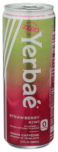 Yerbae - Enhanced Sparkling Water Strawberry Kiwi, 12 Fl Oz | Pack of 12