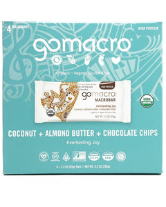 GoMacro - Everlasting Joy Coconut Almond Butter Chocolate Chips, 9.2 oz | Pack of 7
