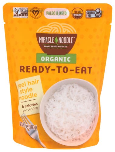 Miracle Noodle, Noodle Ready Angel Hair, 7 Ounce

 | Pack of 6 - PlantX US