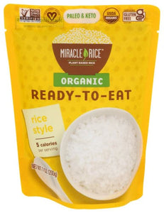 MIRACLE RICE, Organic Ready to Eat Rice Style - 7oz 

 | Pack of 6