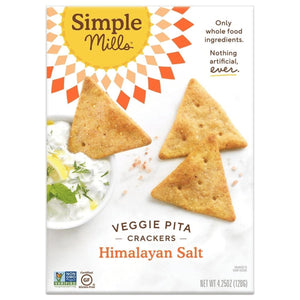 Simple Mills Cracker Pita Himalayan Salt, 4.25 oz | Pack of 6
