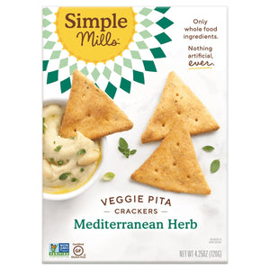 Simple Mills Cracker Pita Mdtrrn Herb, 4.25 oz
 | Pack of 6