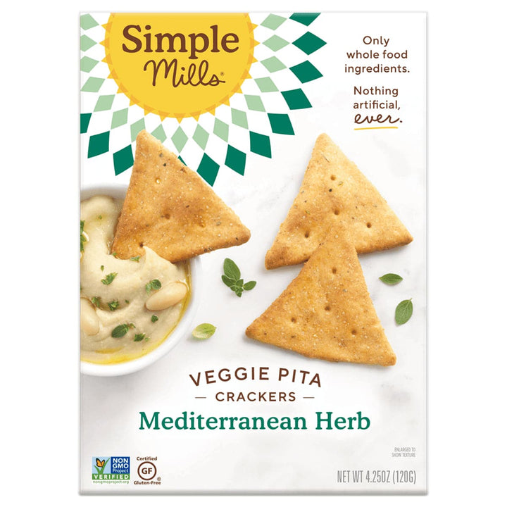 Simple Mills Cracker Pita Mdtrrn Herb, 4.25 oz
 | Pack of 6 - PlantX US