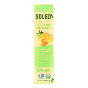 Solely - Fruit Jerky Pineapple Organic anic, 0.8 oz | Pack of 12