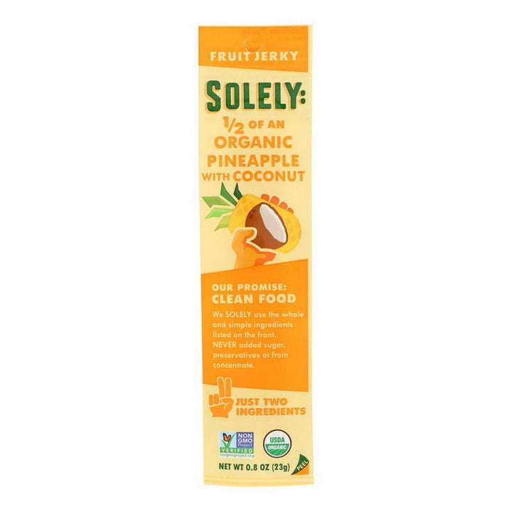 Solely Jerky Pineapple Coconut, 0.8 oz | Pack of 12 - PlantX US