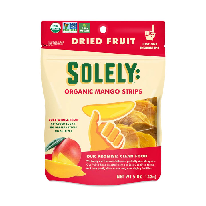 Solely Fruit Dried Mango Organic , 5 oz
 | Pack of 6 - PlantX US