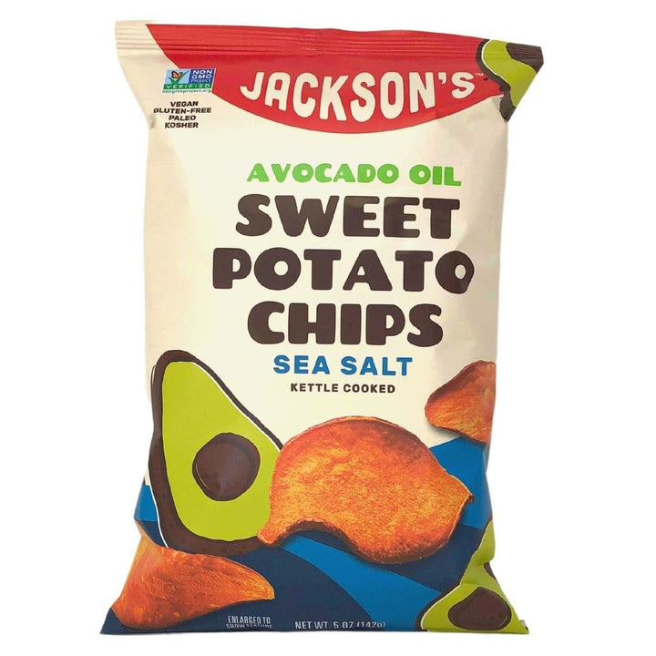 Jackson's Avocado Oil Sweet Potato Chips Sea Salt, 5 oz | Pack of 12 - PlantX US