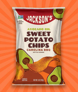 Jackson's - Sweet Potato Chips, Carolina BBQ, 5 oz | Pack of 12