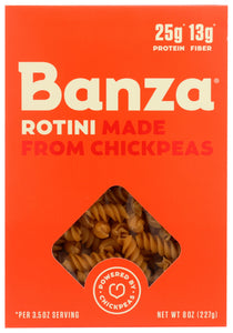 Banza Chickpea Pasta, Rotini - 8 oz
 | Pack of 6