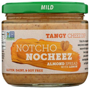 Notcho Nocheez Almond Spread with Lemon Tangy Cheese Dip 12 Oz
 | Pack of 6