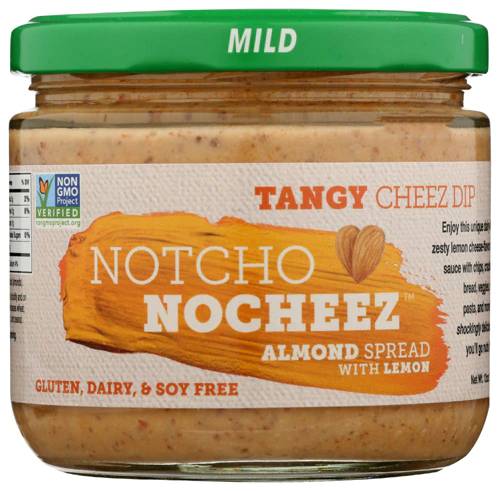 Notcho Nocheez Almond Spread with Lemon Tangy Cheese Dip 12 Oz
 | Pack of 6 - PlantX US