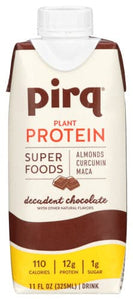 Pirq - Decadent Chocolate Plant Protein Drink,11 FO
 | Pack of 12
