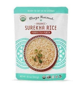 Maya Kaimal Perfectly Plain Surekha Rice 8.5 oz Pouch | Pack of 6