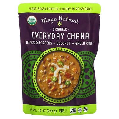 Maya Kaimal Everyday Chana Grn Chili, 10 oz
 | Pack of 6 - PlantX US