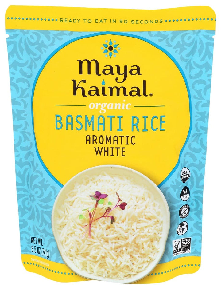 Maya Kaimal Organic Aromatic White Basmati Rice - 8.5 oz
 | Pack of 6 - PlantX US