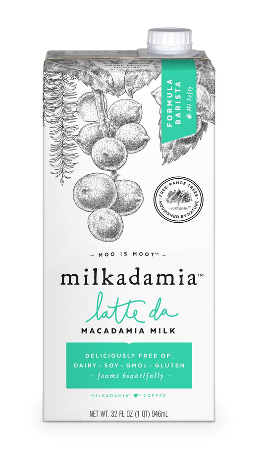 Milkadamia - Macadamia Milk - Barista, 32fo (Pack of 6)