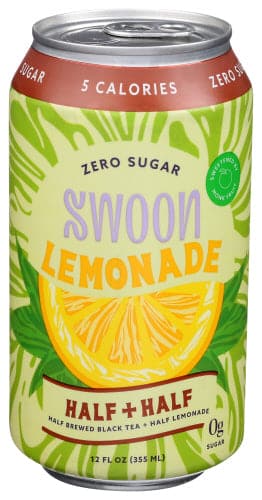 Swoon Zero Sugar Half Tea Lemonade, 12 FZ

 | Pack of 12 - PlantX US