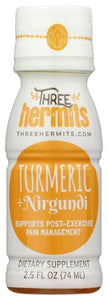THREE HERMITS Shot Turmeric Nirgundi, 2.5 fo | Pack of 12